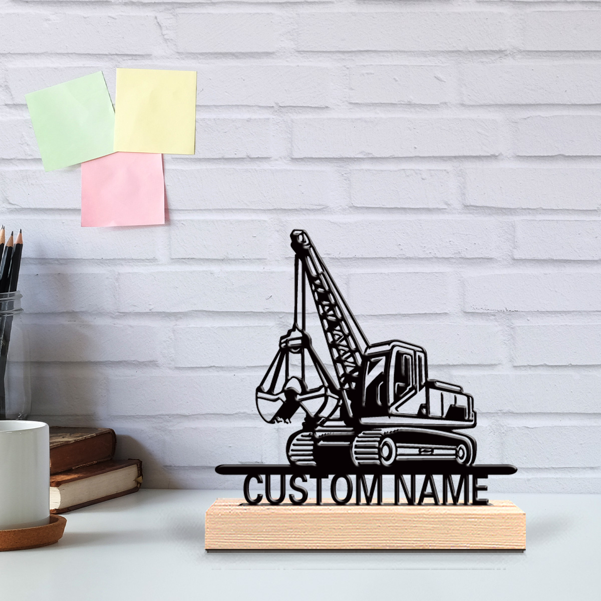 Art Craft Games - 1 adet traktör Özelleştirilmiş Harfli Teneke