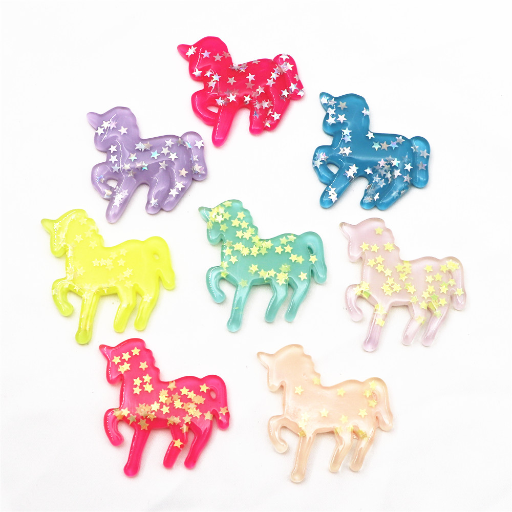 Art Craft Unicorn - 10 adet Mix renkler için sevimli