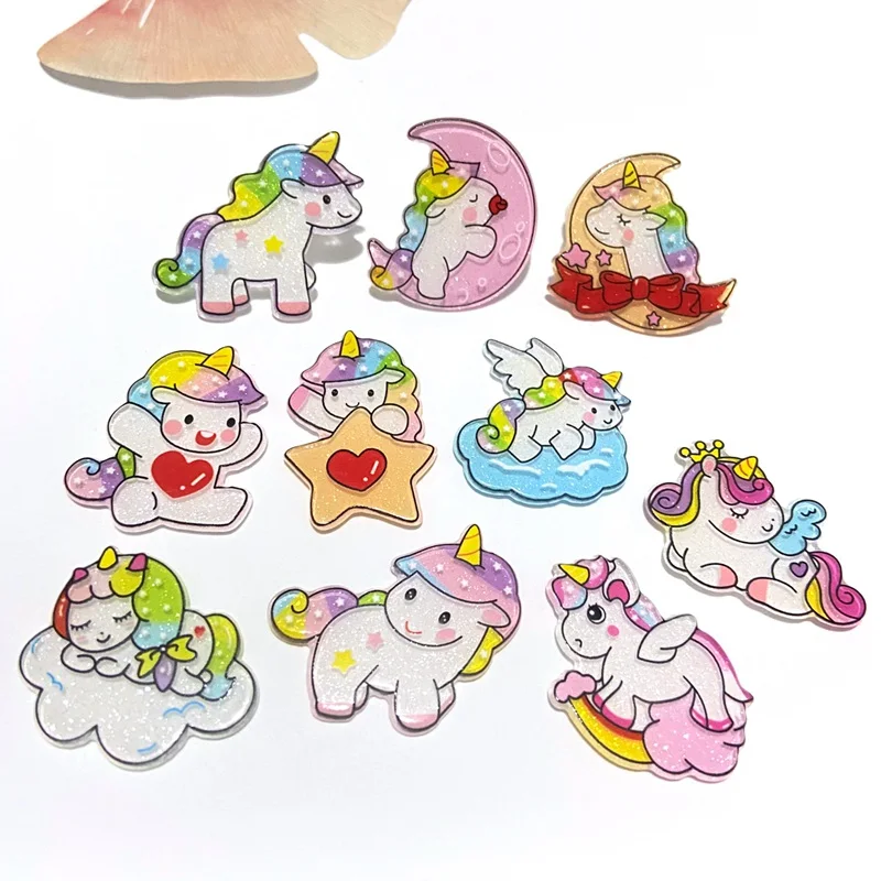 10 adet/grup Yeni Düzlemsel Un - Art Craft Unicorn incelemesi ve fiyatı