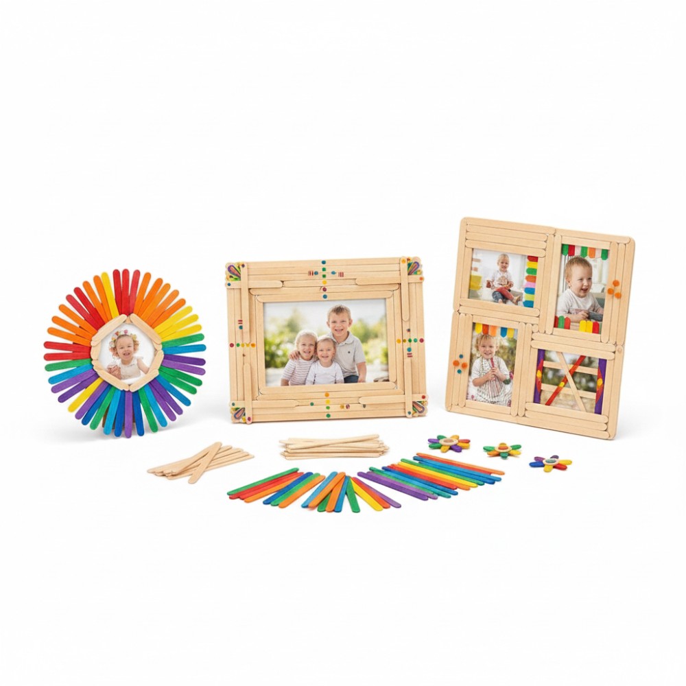 50 Adet Renkli Ahşap Çubuklar  - Art Craft And Design incelemesi ve fiyatı