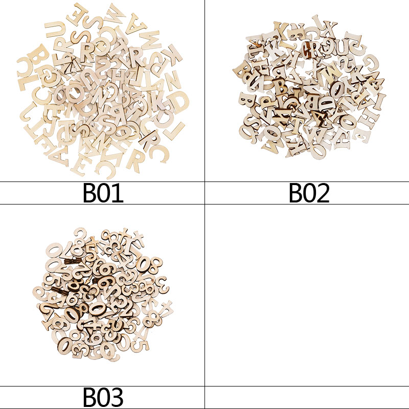 100 adet Ahşap İngilizce Alfab - Art And Craft Numbers incelemesi ve fiyatı