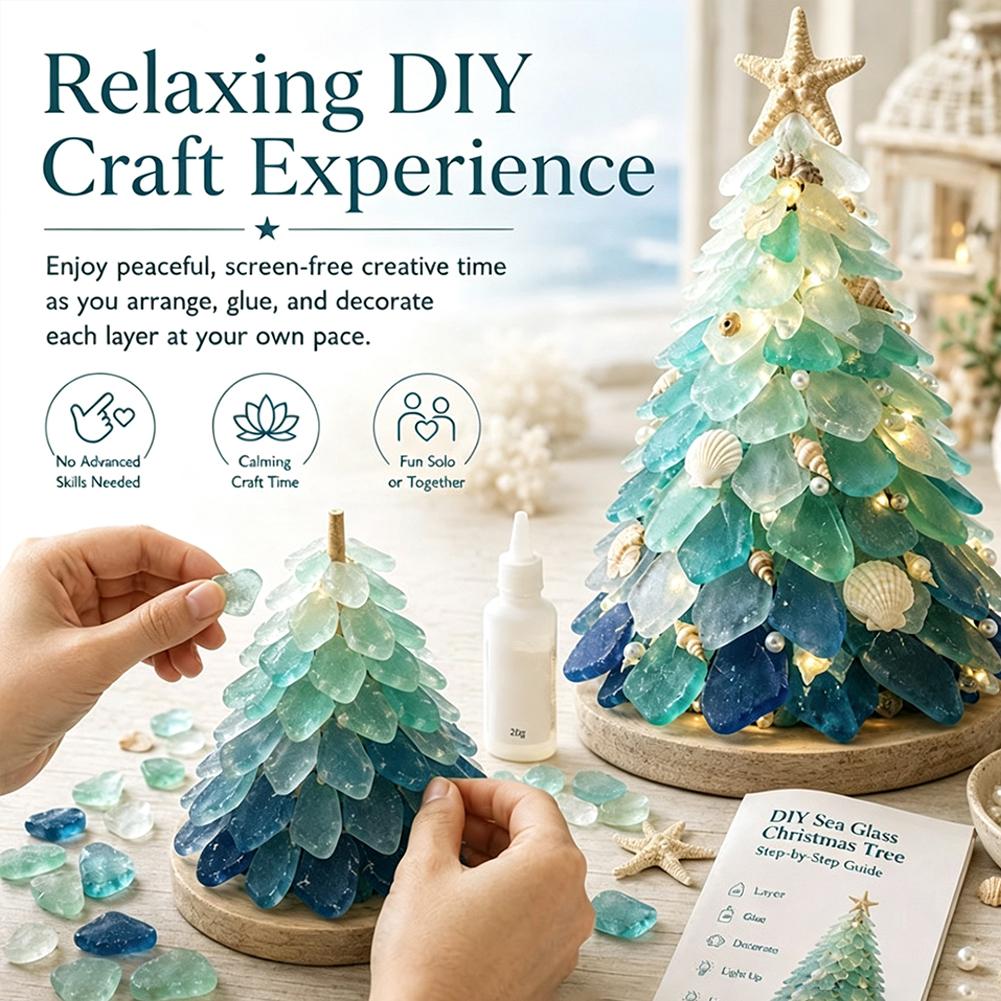 3D Deniz Camı Noel Ağacı Tasar - Art Craft And Design incelemesi ve fiyatı