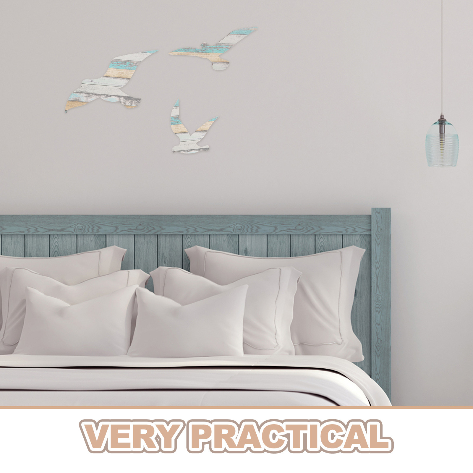 3 Parça Ahşap Martı Duvar Sana - Art And Craft For Nursery incelemesi ve fiyatı