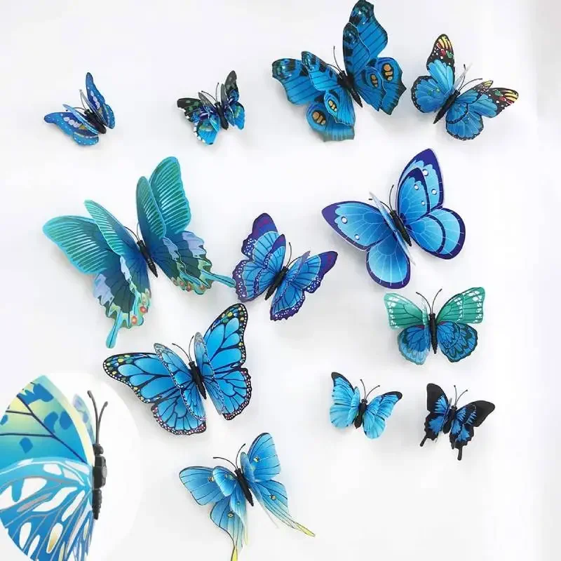 12 adet 3D Renkli Kelebek Duva - Art And Craft For Nursery incelemesi ve fiyatı