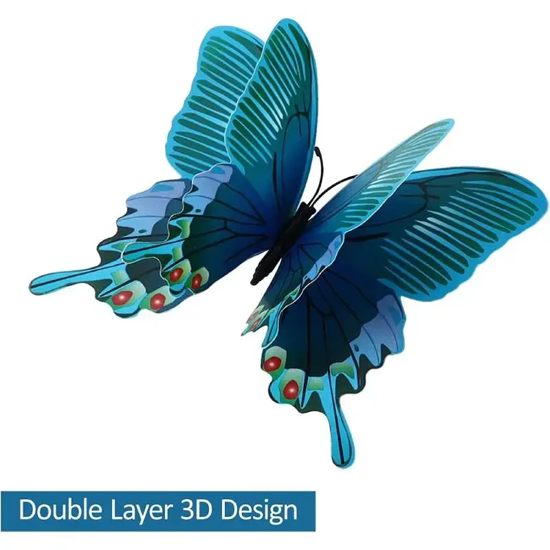 12 adet 3D Renkli Kelebek Duva - Art And Craft For Nursery incelemesi ve fiyatı