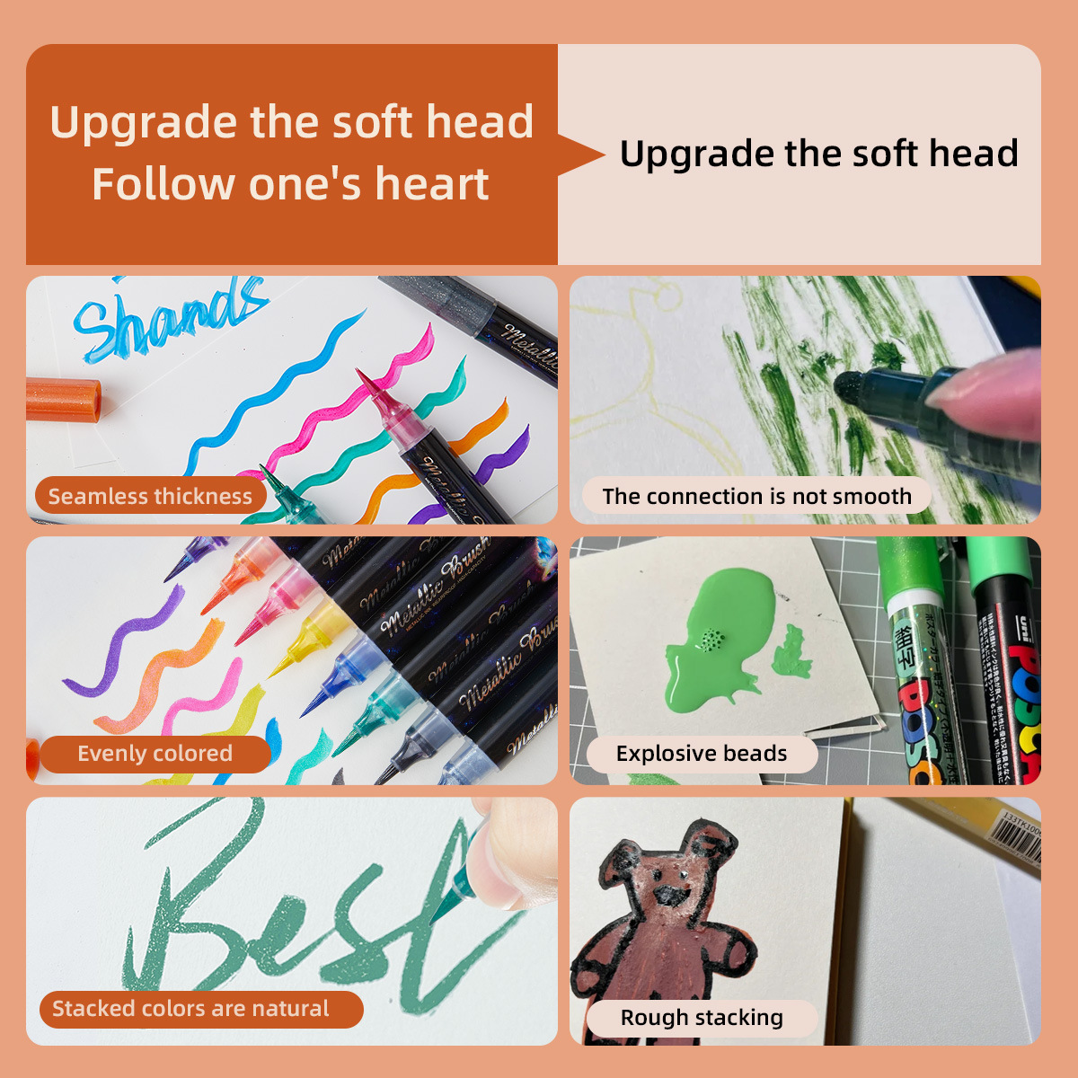 Simli Efektli Fırça Uçlu Kalem - Art Craft Doodle incelemesi ve fiyatı